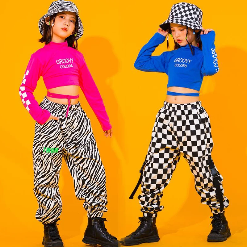 Kids Competitions Hip Hop Clothing Sweatshirt Crop Tops Zebra Cargo Pants Girls Boys Concert Jazz Dance Costume Set Clothes
Kids Competitions Hip Hop Clothing Sweatshirt Crop Tops Zebra Cargo Pants Girls Boys Concert Jazz Dance Costume Set Clothes
