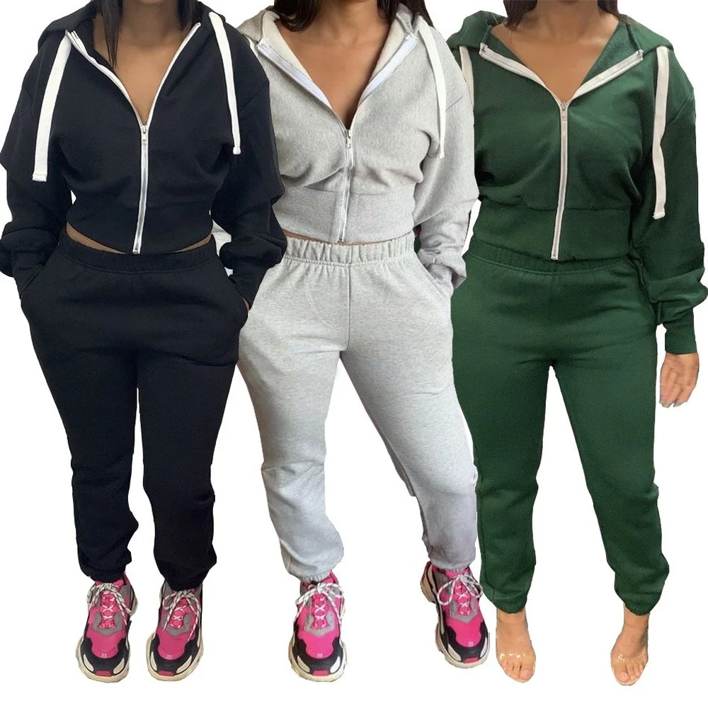 Ladies Suit 2021 Fall Winter Pure Color Hoodie Ladies Suit Casual Sports Suit Two-piece Suit
Ladies Suit 2021 Fall Winter Pure Color Hoodie Ladies Suit Casual Sports Suit Two-piece Suit