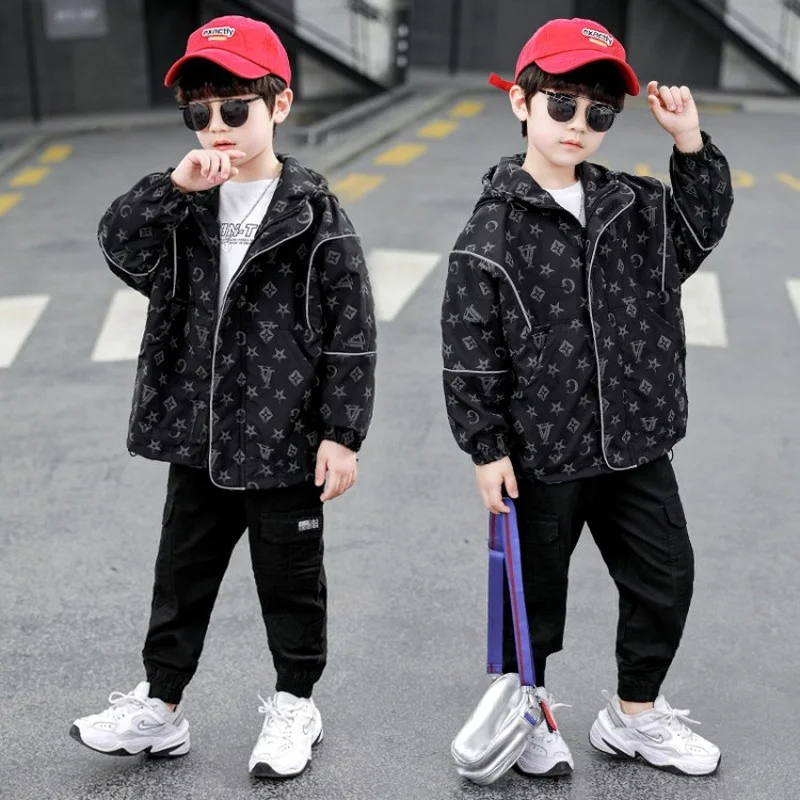 2021 Black Jacket for Boys Teenagers Printing Hooded Boys Children's Outerwear Coat Zipper Pullover Boys Waterproof Jacket Boys
2021 Black Jacket for Boys Teenagers Printing Hooded Boys Children's Outerwear Coat Zipper Pullover Boys Waterproof Jacket Boys