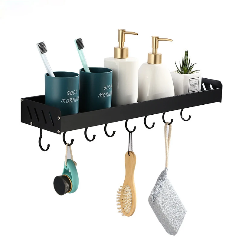 Space aluminum kitchen bathroom rack hook black flavor rack bathroom hanger
Space aluminum kitchen bathroom rack hook black flavor rack bathroom hanger