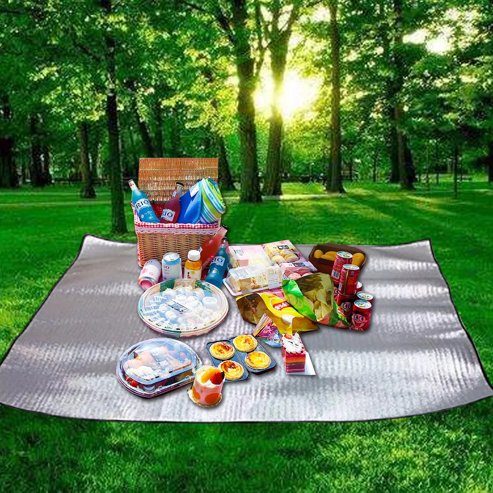Waterproof Outdoor Picnic Mat Two-Sided Silver Beach Camping Tent Travel Mattress Sleeping Pad 100% Brand New And High Quality
Waterproof Outdoor Picnic Mat Two-Sided Silver Beach Camping Tent Travel Mattress Sleeping Pad 100% Brand New And High Quality