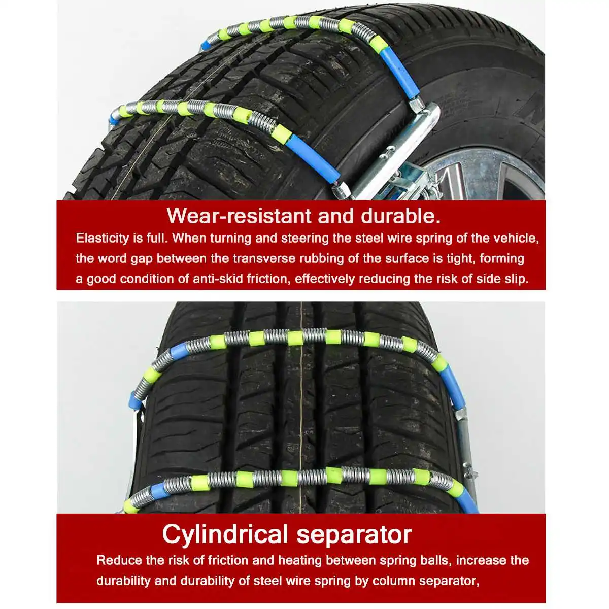 165-245mm Car Tire Snow Chains Adjustable Anti-skid Chain Safety Snap Skid Tyre Wheel Chains Winter Steel For Truck Car SUV
165-245mm Car Tire Snow Chains Adjustable Anti-skid Chain Safety Snap Skid Tyre Wheel Chains Winter Steel For Truck Car SUV