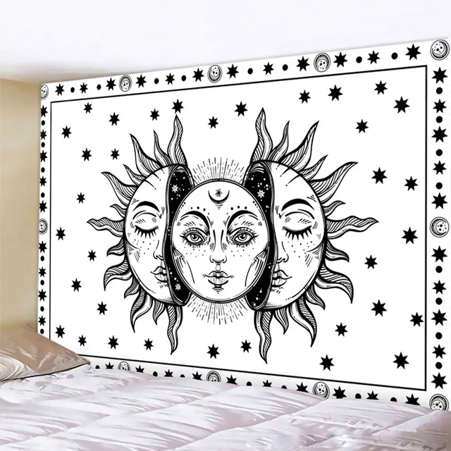 Tapestry White Black Sun and Moon Mandala Tapestry Wall Hanging Tarot Witchcraft Psychedelic Tapestry Boho Decor Wall Blanket
Tapestry White Black Sun and Moon Mandala Tapestry Wall Hanging Tarot Witchcraft Psychedelic Tapestry Boho Decor Wall Blanket