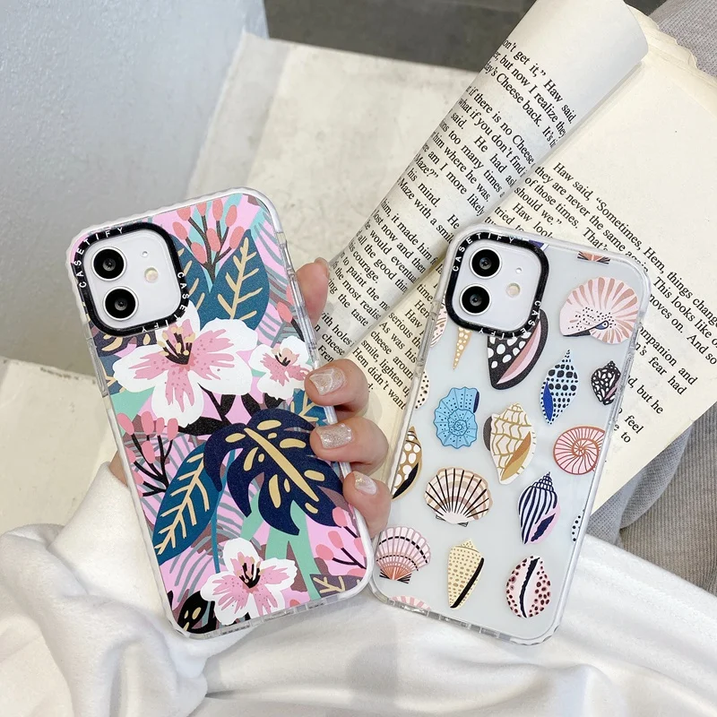 Fashion Colorful Flower Leaves Conch Phone Case For iphone 12 Mini 11 Pro Max XS XR SE 2020 7 8 Plus X Silicone Soft Cover Coque
Fashion Colorful Flower Leaves Conch Phone Case For iphone 12 Mini 11 Pro Max XS XR SE 2020 7 8 Plus X Silicone Soft Cover Coque
