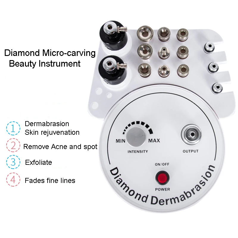 Dermabrasion Skin Rejuvenation Apparatus Diamond Micro-carving Beauty Instrument Remove Acne Exfoliating Suck Blackhead Device
Dermabrasion Skin Rejuvenation Apparatus Diamond Micro-carving Beauty Instrument Remove Acne Exfoliating Suck Blackhead Device