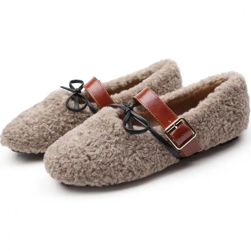 Winter Furry Women Shoes Warm Snow Boots Lady Plush Ankle Boots Plus Size Slip-on Warm Cotton Boots Botas Mujer Non-slip Flats 
Winter Furry Women Shoes Warm Snow Boots Lady Plush Ankle Boots Plus Size Slip-on Warm Cotton Boots Botas Mujer Non-slip Flats