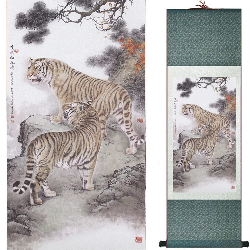 Tiger silk art painting Chinese Art Painting Home Office Decoration Chinese tiger painting 2018101809
Tiger silk art painting Chinese Art Painting Home Office Decoration Chinese tiger painting 2018101809