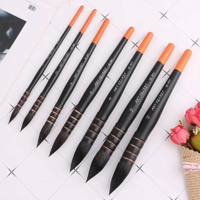 Wooden Handle Squirrel Hair Art Paint Watercolor Brush Artistic Supplies Painting Drawing
Wooden Handle Squirrel Hair Art Paint Watercolor Brush Artistic Supplies Painting Drawing