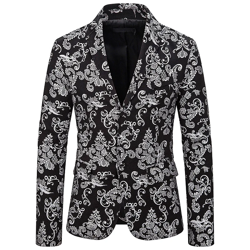Luxury Shining Golden Floral Gilding Men's Banquet Suits Singer Stage Performance Costumes Male Punk Style Nightclub Blazer Coat
Luxury Shining Golden Floral Gilding Men's Banquet Suits Singer Stage Performance Costumes Male Punk Style Nightclub Blazer Coat