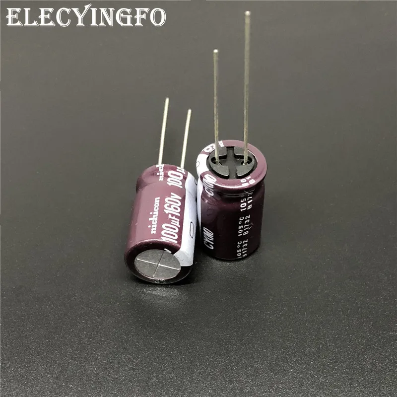 5pcs/50pcs 100uF 160V NICHICON CY Series 12.5x20mm High Ripple Current Long Life 160V100uF Aluminum Electrolytic capacitor
5pcs/50pcs 100uF 160V NICHICON CY Series 12.5x20mm High Ripple Current Long Life 160V100uF Aluminum Electrolytic capacitor