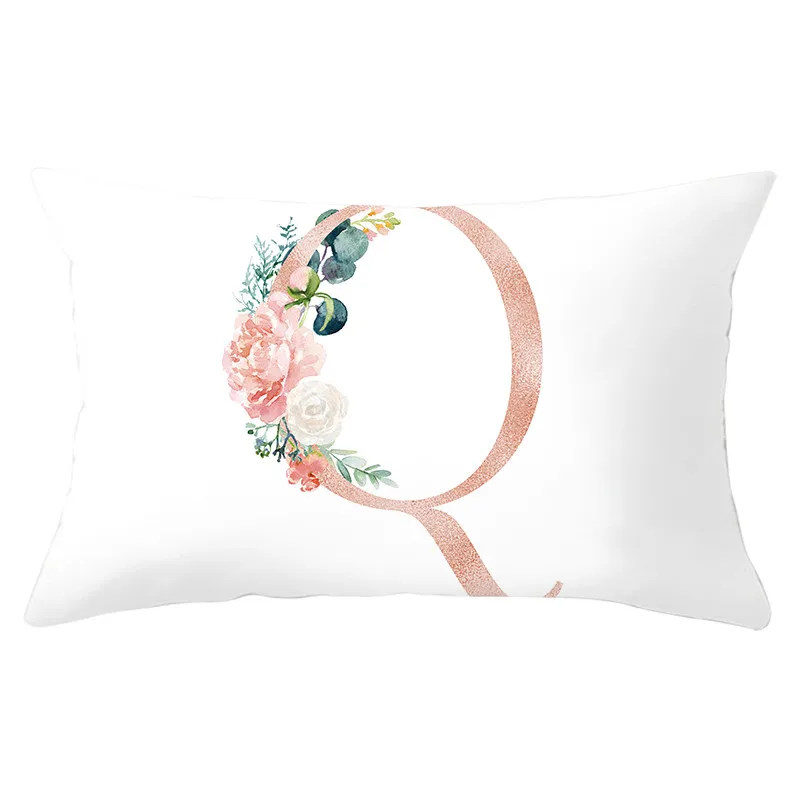 Fuwatacchi White Flower A-Z Letter Cushion Cover 26 Alphabet Throw Pillowcase for Home Sofa Car Decorative Pillows Case 30*50cm
Fuwatacchi White Flower A-Z Letter Cushion Cover 26 Alphabet Throw Pillowcase for Home Sofa Car Decorative Pillows Case 30*50cm