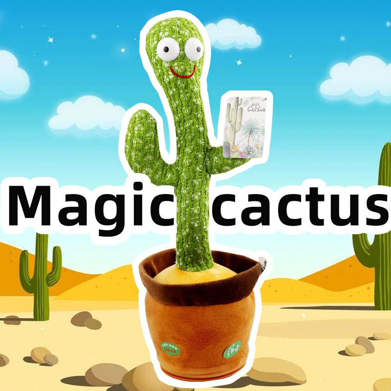 Dancing Cactus Talking Cactus Stuffed Plush Electronic Toy with Song Plush Cactus Russian English Spanish Home Car Ornaments
Dancing Cactus Talking Cactus Stuffed Plush Electronic Toy with Song Plush Cactus Russian English Spanish Home Car Ornaments