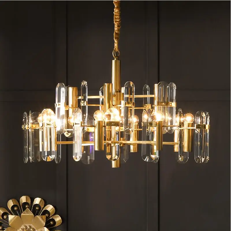 New LED modern crystal chandelier Nordic living room decoration luxury American gold villa lamps lustre cuisine
New LED modern crystal chandelier Nordic living room decoration luxury American gold villa lamps lustre cuisine