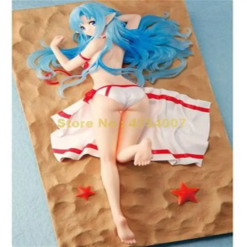 Аниме секс кукла меч искусство онлайн 3 синий asuna 1/6 купальник ПВХ сексуальная