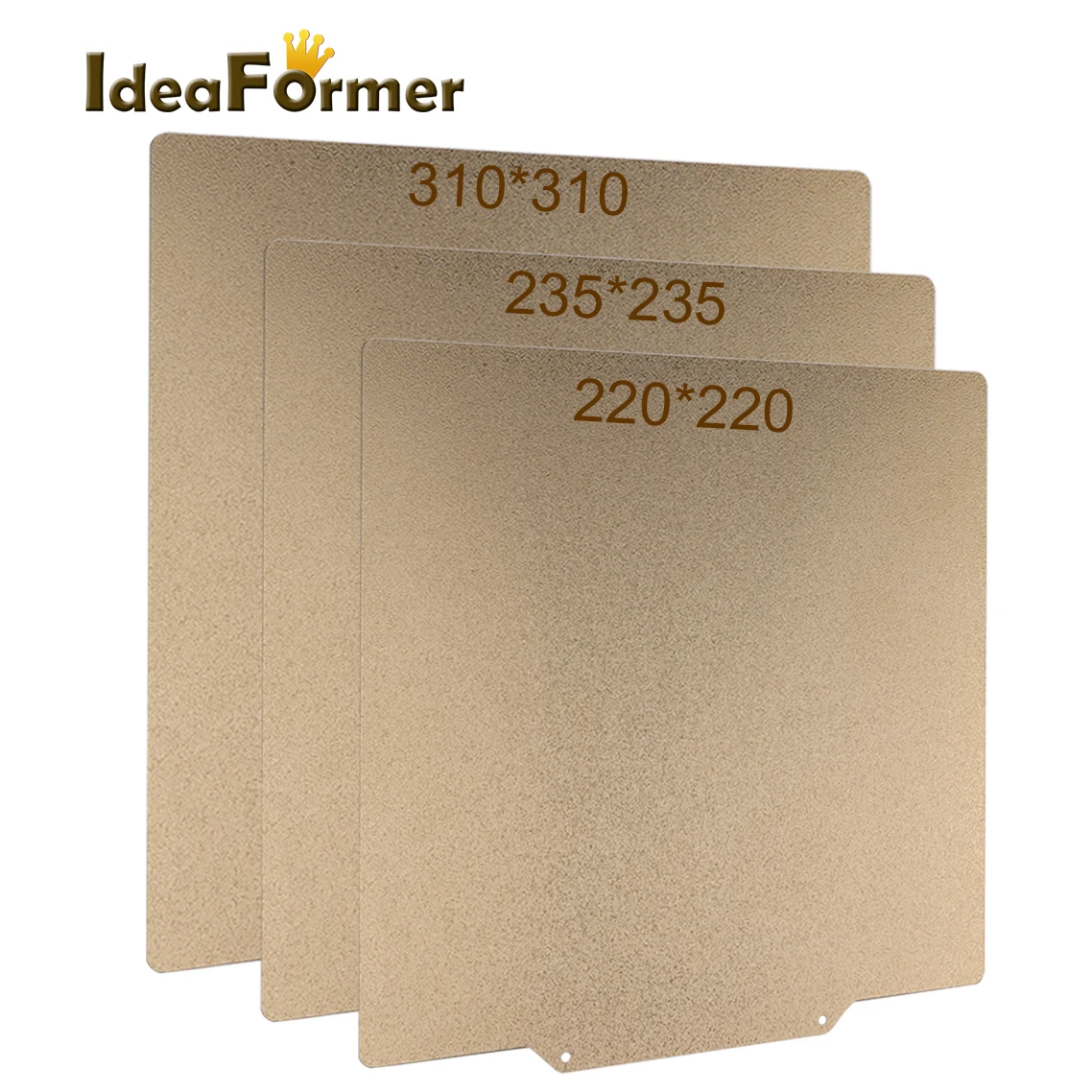 Ideaformer Flexible PEI Spring Steel Sheet Double Sides Powder Coated with Magnetic Base 220/235/310mm for 3D Printer Hot Bed
Ideaformer Flexible PEI Spring Steel Sheet Double Sides Powder Coated with Magnetic Base 220/235/310mm for 3D Printer Hot Bed