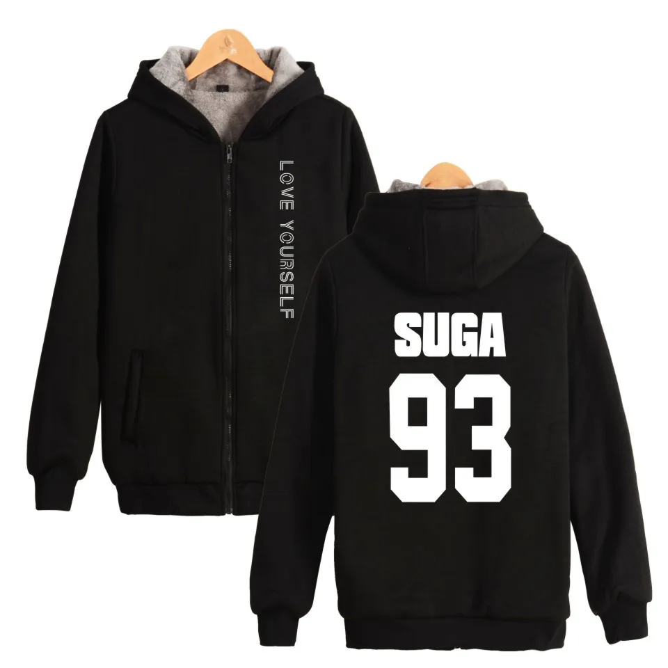 Hip Hop Kpop Bangtan Boys Thick Hoodiefor teen boys With Zipper Winter Warm Jimin SUGA J-hope V RM Thickened Hoodies Zip-Up Coat
Hip Hop Kpop Bangtan Boys Thick Hoodiefor teen boys With Zipper Winter Warm Jimin SUGA J-hope V RM Thickened Hoodies Zip-Up Coat