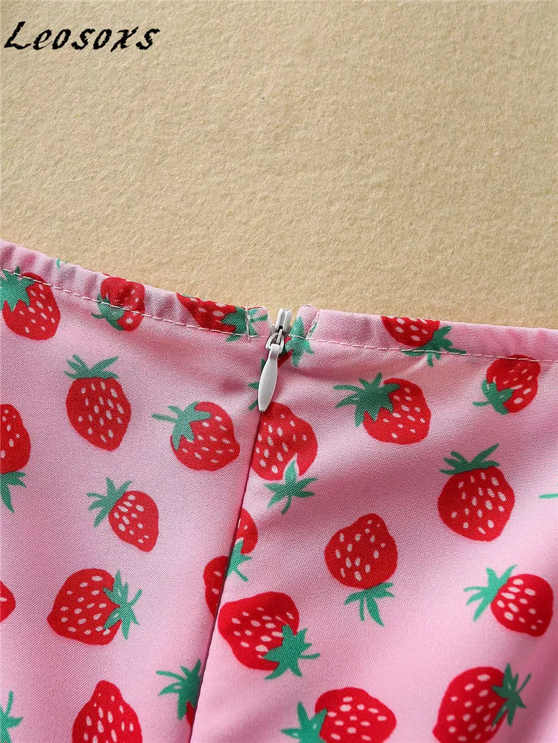 Leosoxs Fashion Strawberry Dress Women Thin Loose High Waist Ruffles Sleeveless Sexy Elegant Dresses 2021 Spring Summer New
Leosoxs Fashion Strawberry Dress Women Thin Loose High Waist Ruffles Sleeveless Sexy Elegant Dresses 2021 Spring Summer New