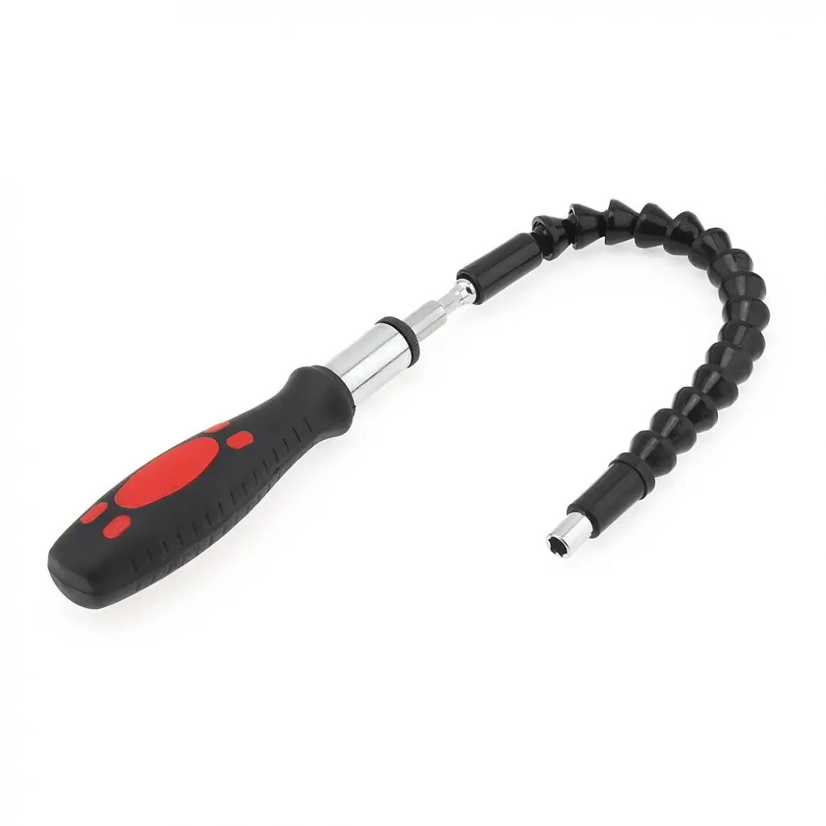 Multifunction Snake Drill Bit Extender Extends reach up to 12 inches with Ratchet Tool +Circular Screw Driver Heads Tools 
Multifunction Snake Drill Bit Extender Extends reach up to 12 inches with Ratchet Tool +Circular Screw Driver Heads Tools