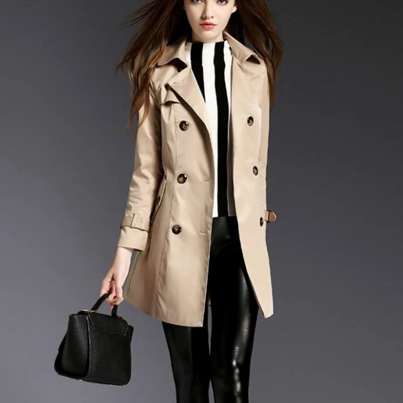 XUXI Women Double Breasted Windbreaker, Streetwear Long Sleeve Splicing, Casual Mid-length Coat, Autumn 2021, E4313
XUXI Women Double Breasted Windbreaker, Streetwear Long Sleeve Splicing, Casual Mid-length Coat, Autumn 2021, E4313