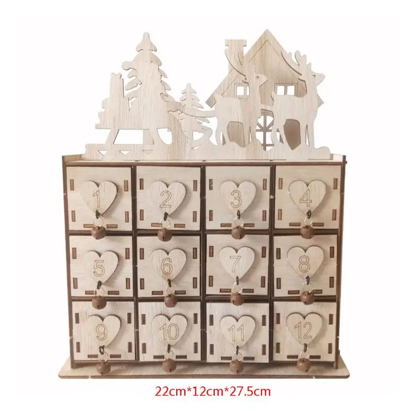 1PC Wood Heart Christmas Advent Calendar House Xmas Deer Decor DIY Jewelry Box Natural Crafts Supplies Wedding Ornaments
1PC Wood Heart Christmas Advent Calendar House Xmas Deer Decor DIY Jewelry Box Natural Crafts Supplies Wedding Ornaments