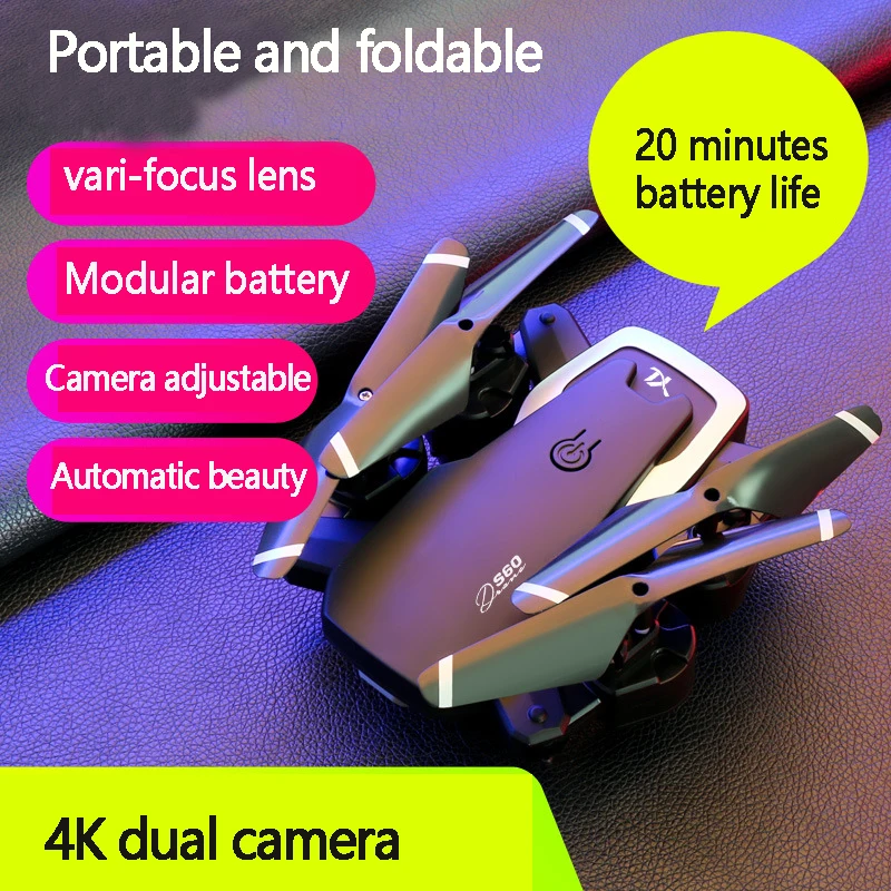 Remote Control UAV 4K High definition Aerial Photographyl Four Axis Mini Aircraft Folding Model Cross Border Airplane Toys Plane
Remote Control UAV 4K High definition Aerial Photographyl Four Axis Mini Aircraft Folding Model Cross Border Airplane Toys Plane