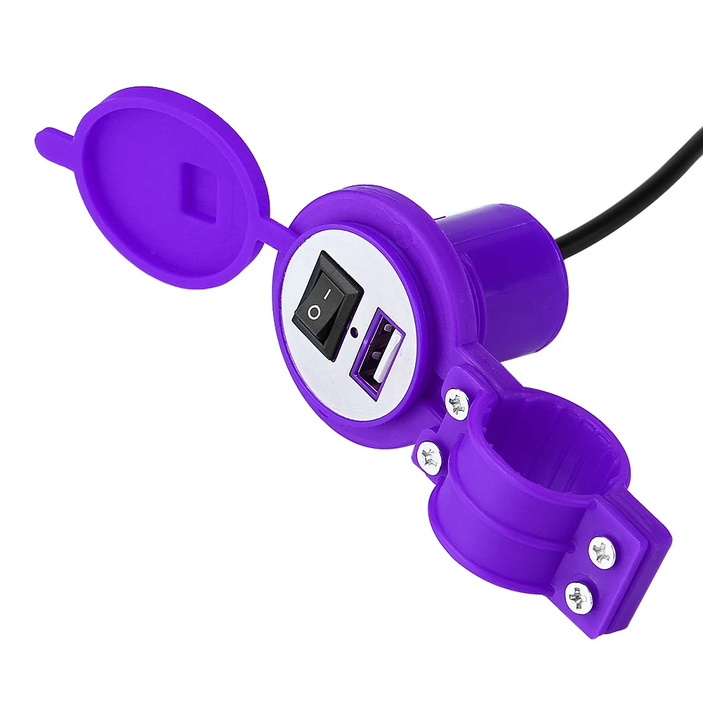 SOONHUA Universal 12-24V Motorcycle USB Charger Socket Power Supply Port Waterproof For Mobile Phone | Мобильные телефоны и