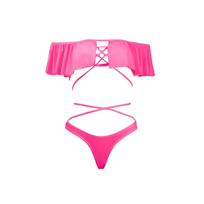 2020 Women Fashion rose red Padded Bikini Set beachwear Ladies Solid Bandage Push-up Triangle Bathing Suits Biquini Swimwear
2020 Women Fashion rose red Padded Bikini Set beachwear Ladies Solid Bandage Push-up Triangle Bathing Suits Biquini Swimwear
