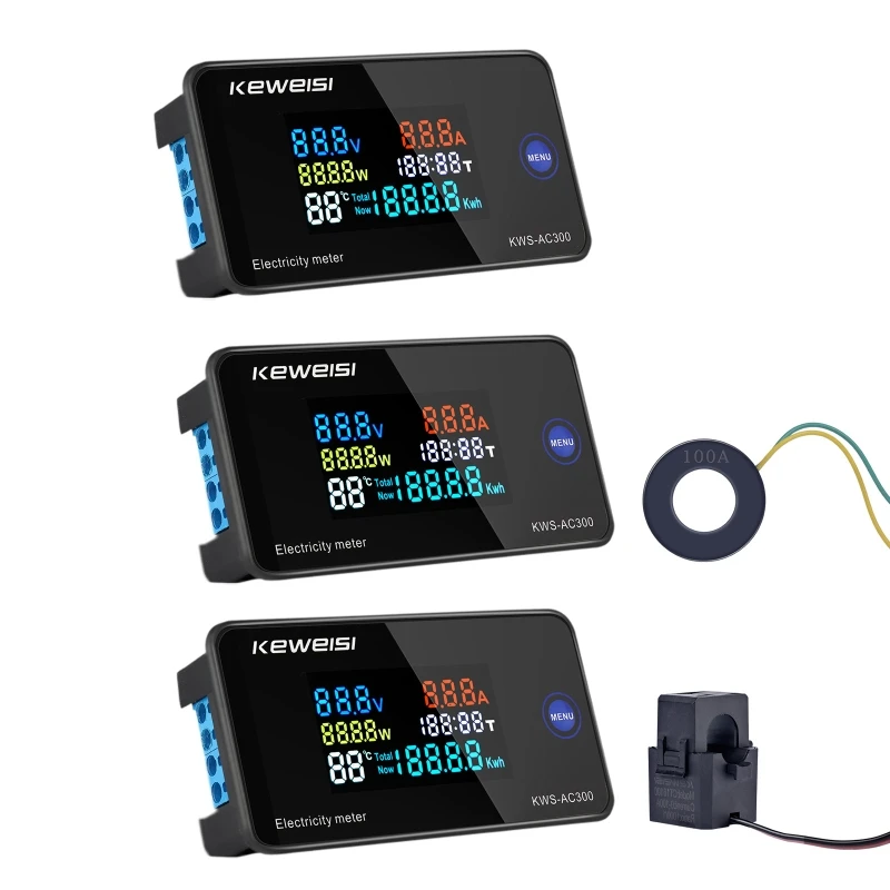 AC 50-300V Voltmeter Ammeter 0-100A/0-10A Kwh Power Energy Meter LED Digital AC Wattmeter Electric Current Voltage Meter
AC 50-300V Voltmeter Ammeter 0-100A/0-10A Kwh Power Energy Meter LED Digital AC Wattmeter Electric Current Voltage Meter