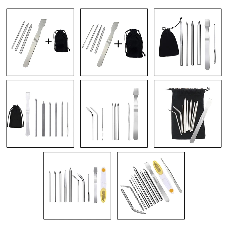 M4YC Portable Knotter Tools Stainless Steel Lacing Needle and Smoothing Tool Fit for Leather Fit for DIY Craft Supplies
M4YC Portable Knotter Tools Stainless Steel Lacing Needle and Smoothing Tool Fit for Leather Fit for DIY Craft Supplies