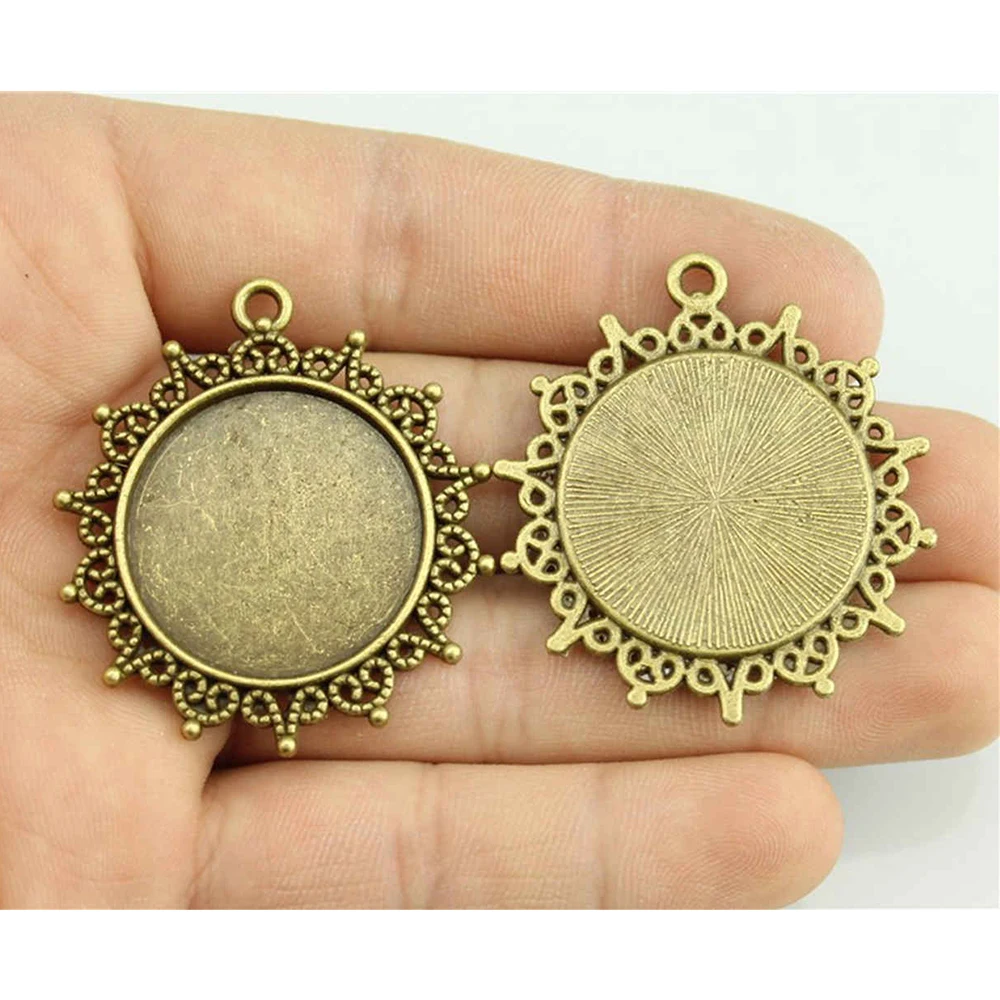WYSIWYG 3pcs 25mm Inner Size Antique Bronze Precious Cameo Cabochon Base Setting Charms Pendant For Jewelry Making
WYSIWYG 3pcs 25mm Inner Size Antique Bronze Precious Cameo Cabochon Base Setting Charms Pendant For Jewelry Making