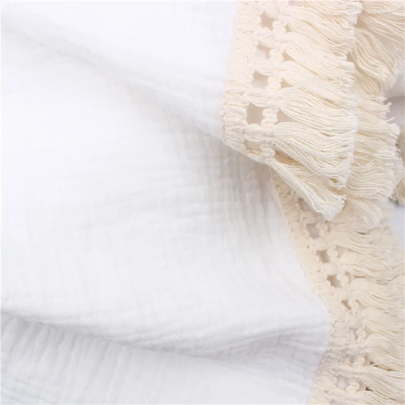 Summer fringed blankets infant strollers wind gauze coated lace gauze wrapped towel baby blankets newborn
Summer fringed blankets infant strollers wind gauze coated lace gauze wrapped towel baby blankets newborn