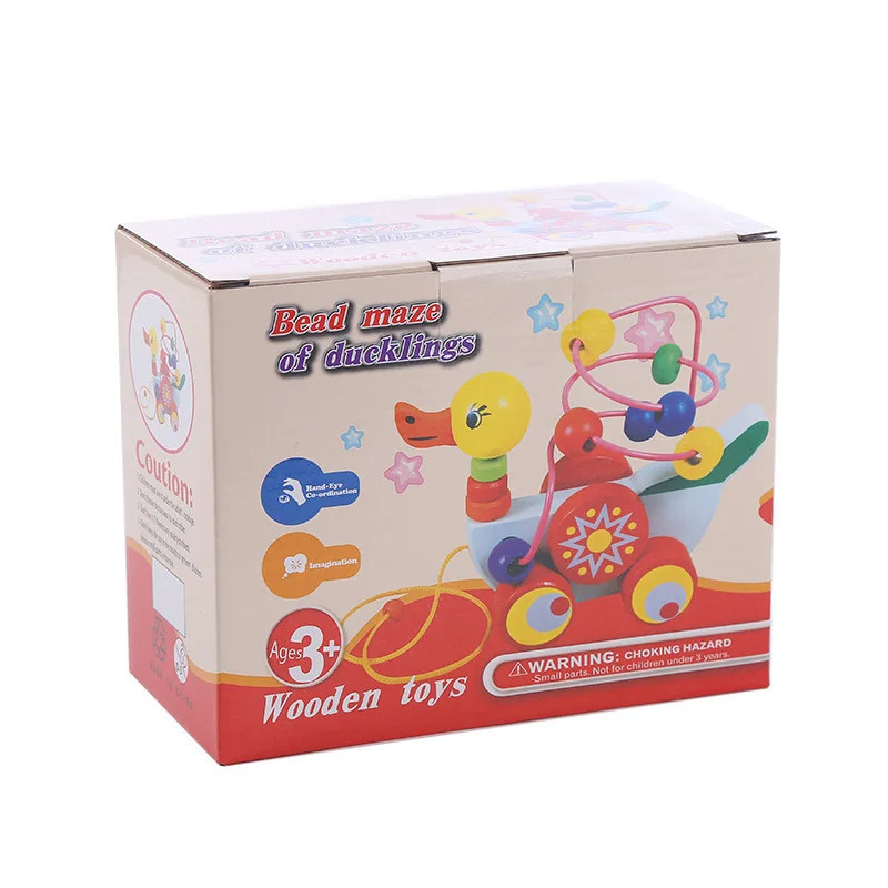 Wooden Toy Intelligence Trailer Bead-Stringing Toy Duck Beaded Large Baby Puzzle Children's PlayGear 0-1-2-3 Years Old
Wooden Toy Intelligence Trailer Bead-Stringing Toy Duck Beaded Large Baby Puzzle Children's PlayGear 0-1-2-3 Years Old
