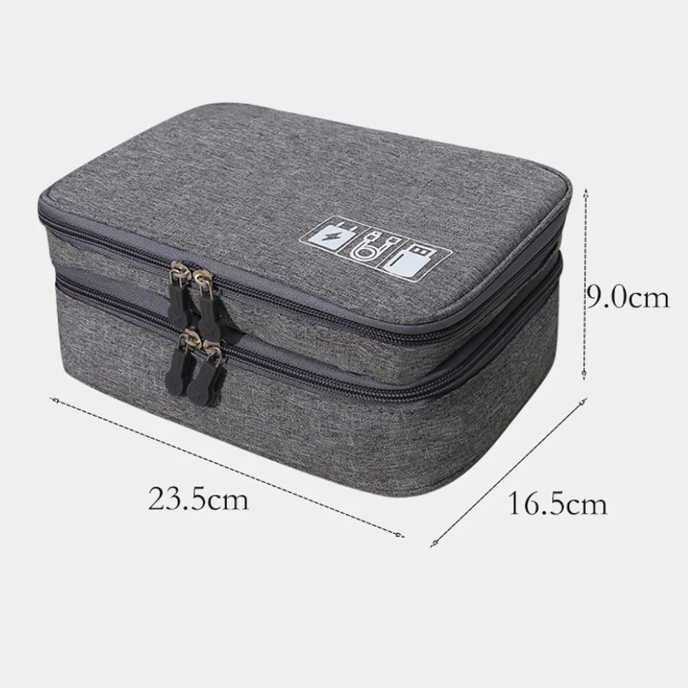 Digital Storage Bag Double Layer Travel Charger Data Cable Electronics Storage Bag Digital Organizer Zipper Cosmetic Bag Case
Digital Storage Bag Double Layer Travel Charger Data Cable Electronics Storage Bag Digital Organizer Zipper Cosmetic Bag Case