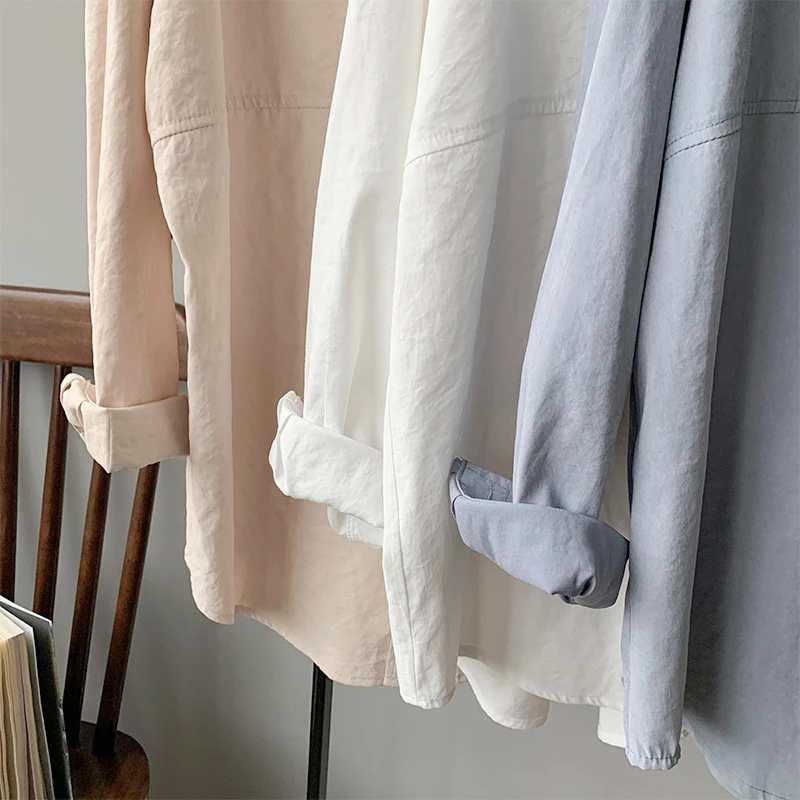 SOINCRE Office Lady Elegant Minimalist Loose White Shirts Turn-down Collar Solid Female Shirts Tops 2021 Autumn Blouses Women
SOINCRE Office Lady Elegant Minimalist Loose White Shirts Turn-down Collar Solid Female Shirts Tops 2021 Autumn Blouses Women