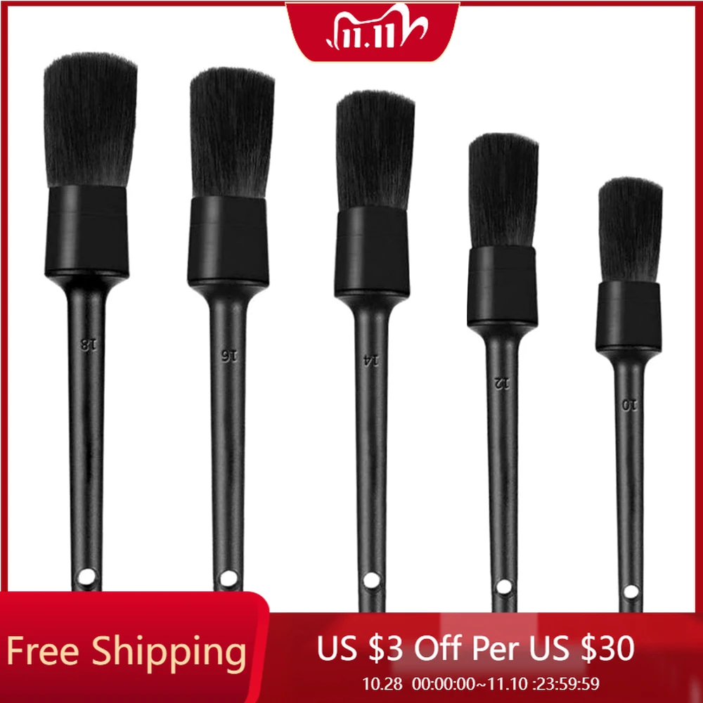 5pcs Auto Car Detailing Brush Set Car Interior Cleaning Kit for Cleaning Wheels Engine Dashboard Interior Emblems Detail Brushes
5pcs Auto Car Detailing Brush Set Car Interior Cleaning Kit for Cleaning Wheels Engine Dashboard Interior Emblems Detail Brushes