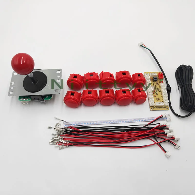 Аркадный джойстик DIY Kit с нулевой задержкой USB контроллер-кодировщик Sanwa кнопки PS3