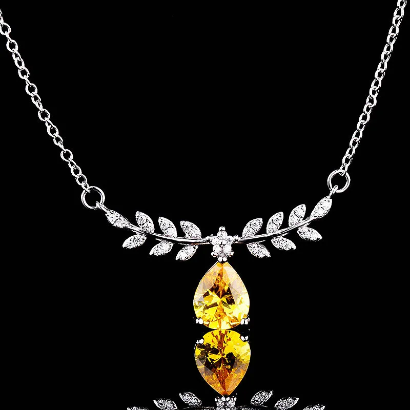 925 Sterling Silver Necklace Natural Ametrine Topaz Gemstone Water Drop Pendant Silver 925 Jewelry Hip-hop Pendant Bizuterias
925 Sterling Silver Necklace Natural Ametrine Topaz Gemstone Water Drop Pendant Silver 925 Jewelry Hip-hop Pendant Bizuterias