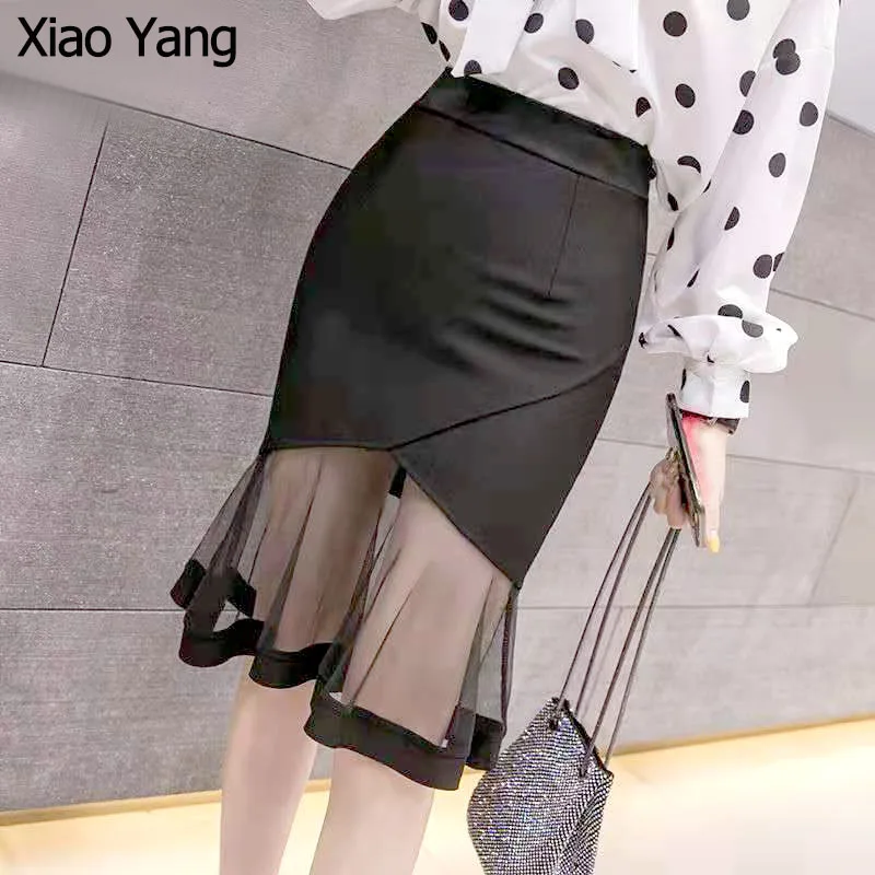 Women Spring Summer Mesh White Skirt Casual Vintage Sexy High Waist See Through Lace Hollow Out A Line Bodycon Black Skirt Z3
Women Spring Summer Mesh White Skirt Casual Vintage Sexy High Waist See Through Lace Hollow Out A Line Bodycon Black Skirt Z3