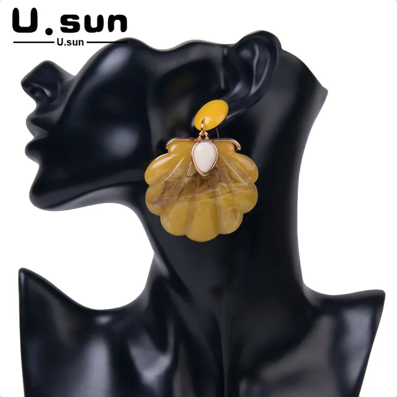 U.sun Cute Shell Resin Drop Earring for Women Korean Big Earrings Hanging Beautiful Vintage Earings for Girls Fashion Jewelry
U.sun Cute Shell Resin Drop Earring for Women Korean Big Earrings Hanging Beautiful Vintage Earings for Girls Fashion Jewelry