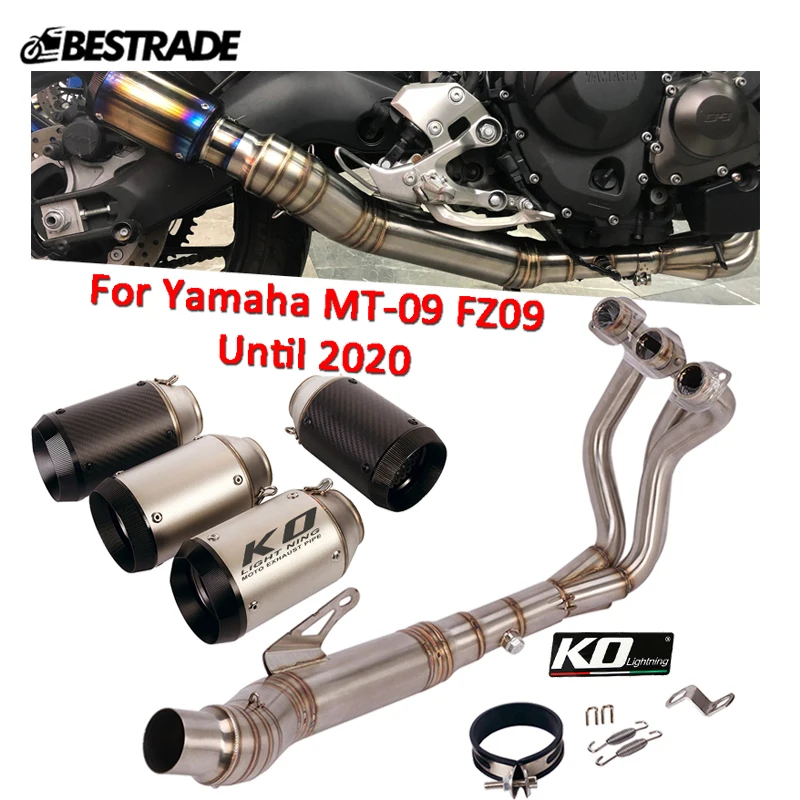 For Yamaha MT-09 FZ09 Until 2020 Exhaust System Motorcycle 60.5mm Muffler Pipe Slip On Front Mid Connect Link Tube Escape
For Yamaha MT-09 FZ09 Until 2020 Exhaust System Motorcycle 60.5mm Muffler Pipe Slip On Front Mid Connect Link Tube Escape