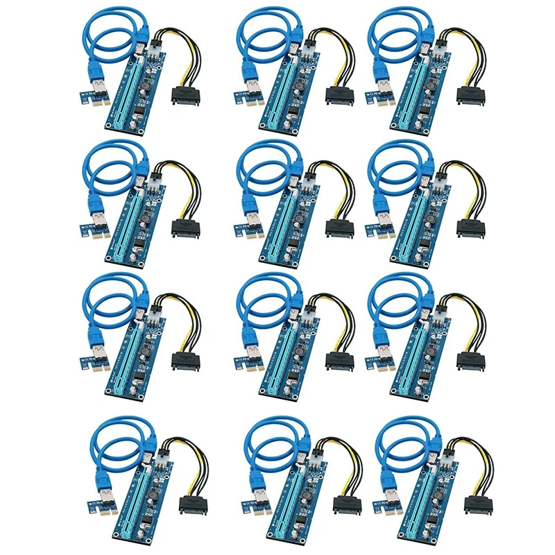 12 шт./лот 1X до 16X Экспресс-удлинитель Райзер-карта USB 3,0 PCIe удлинитель SATA 15pin до 6pin кабель питания для биткоина
12 шт./лот 1X до 16X Экспресс-удлинитель Райзер-карта USB 3,0 PCIe удлинитель SATA 15pin до 6pin кабель питания для биткоина