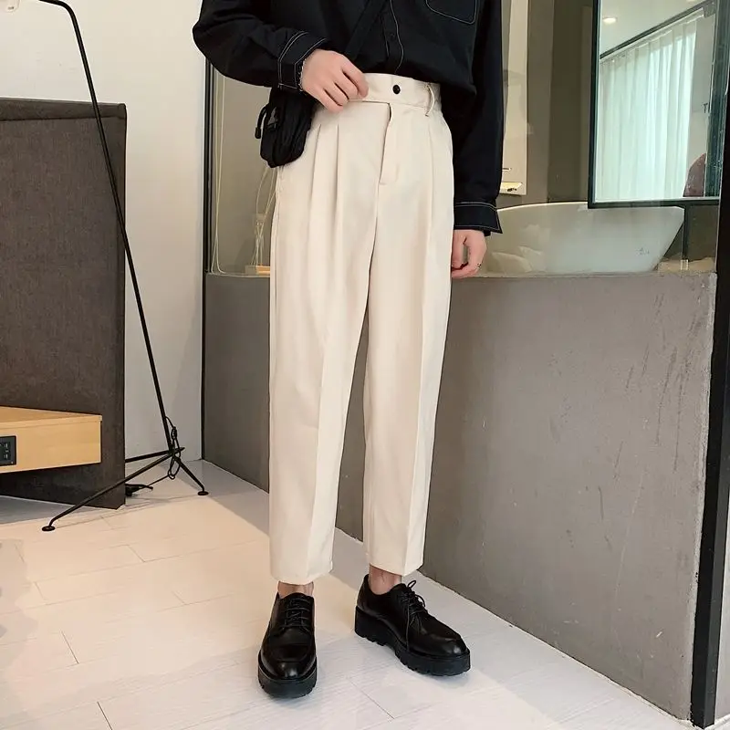Summer Thin Straight Casual Pants Men's Fashion Solid Color Business Dress Pants Men Streetwear Loose Korean Suit Pants Mens
Summer Thin Straight Casual Pants Men's Fashion Solid Color Business Dress Pants Men Streetwear Loose Korean Suit Pants Mens
