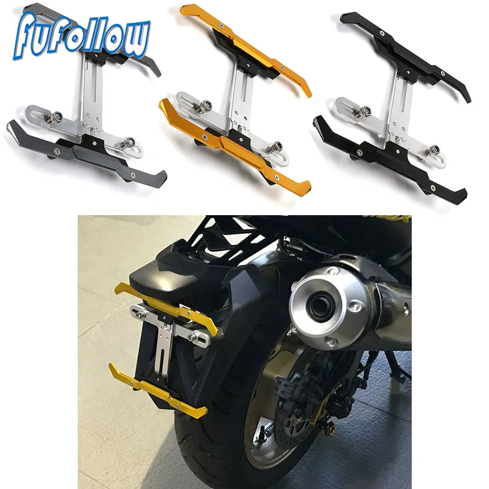 

Motorcycle Adjustable License Plate Bracket Holder For YAMAHA TMAX 500 530 XMAX300 125 250 400 YZF R1 R3 R25 MT07 MT09 2014-2020