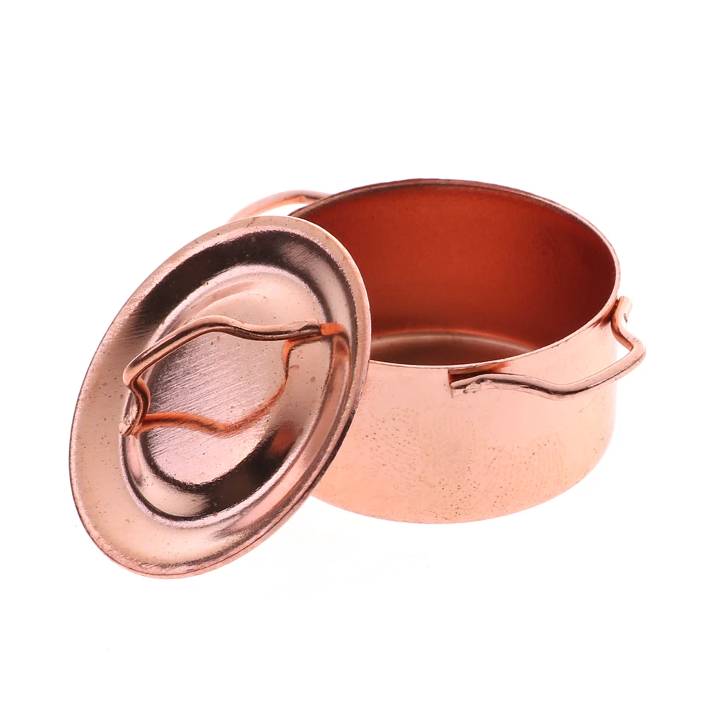 Cute Kitchen Copper Pot with Lid 1/12 Dollhouse Miniature Kitchen Decoration for Children Kid Kitchen Toys Dollhouse Kitchenware
Cute Kitchen Copper Pot with Lid 1/12 Dollhouse Miniature Kitchen Decoration for Children Kid Kitchen Toys Dollhouse Kitchenware