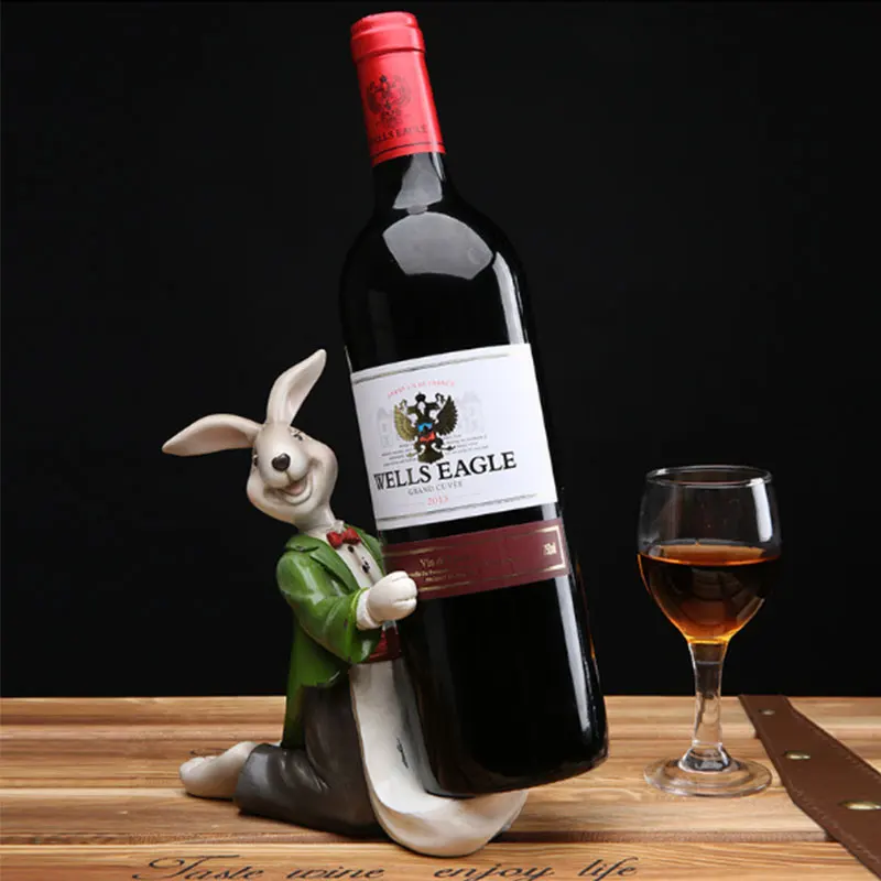 Kneeling Rabbir Stemware Wine Bottle Holders for Home Decoration Living Room Wine Cabinet Decorative Display Storage Racks
Kneeling Rabbir Stemware Wine Bottle Holders for Home Decoration Living Room Wine Cabinet Decorative Display Storage Racks
