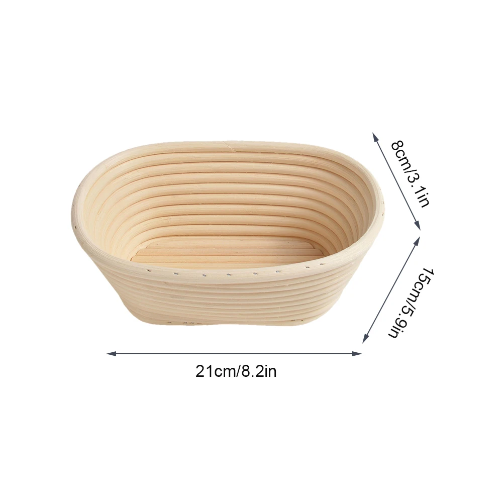 Oval Natural Rattan Fermentation Basket Bread Banneton Dough Wicker Rattan Mass Proofing Proving Baskets Rattan DIY Tool
Oval Natural Rattan Fermentation Basket Bread Banneton Dough Wicker Rattan Mass Proofing Proving Baskets Rattan DIY Tool