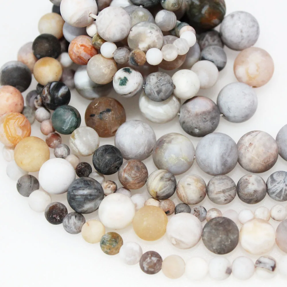 Wholesale Natural Stone Matte Bamboo Agates Beads Round Loose Beads Needlework for Jewelry Making DIY Bracelet 4 6 8 10 12mm
Wholesale Natural Stone Matte Bamboo Agates Beads Round Loose Beads Needlework for Jewelry Making DIY Bracelet 4 6 8 10 12mm