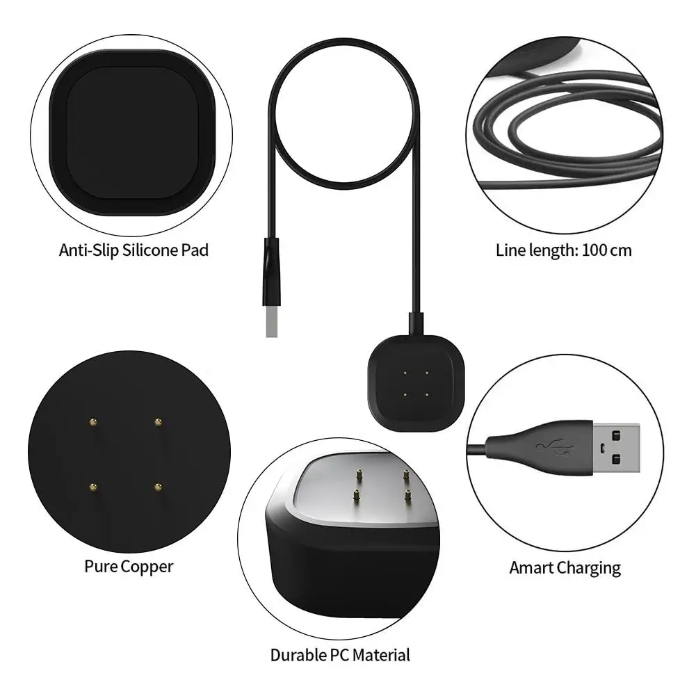 Portable Charging Cable Dock for fitbit Versa 3 Charger Stand Power Watch Charger for Fitbit sense USB Charging Data Cradle
Portable Charging Cable Dock for fitbit Versa 3 Charger Stand Power Watch Charger for Fitbit sense USB Charging Data Cradle