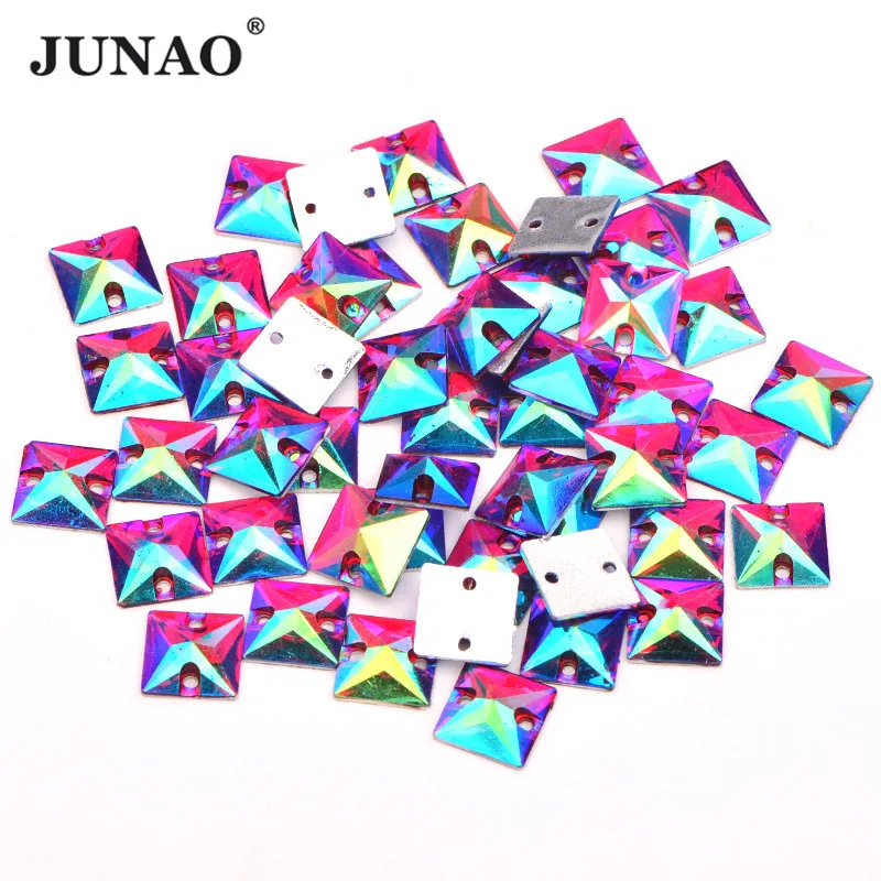 JUNAO 10mm Glitter Red AB Square Sewn Needlework Rhinestone Flatback Resin Strass Loose Sewing Crystal Stone for Crafts
JUNAO 10mm Glitter Red AB Square Sewn Needlework Rhinestone Flatback Resin Strass Loose Sewing Crystal Stone for Crafts