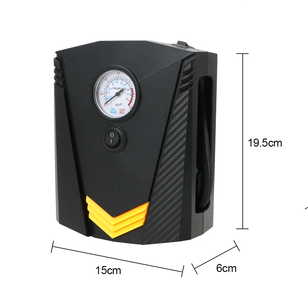 DC 12V 150 PSI LED Light Portable Auto Air Pump Car Air Compressor Pump Digital Tire Inflator Tire Pump for Car Motorcycle
DC 12V 150 PSI LED Light Portable Auto Air Pump Car Air Compressor Pump Digital Tire Inflator Tire Pump for Car Motorcycle